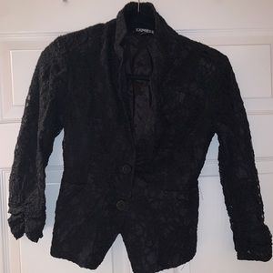 express black lace blazer